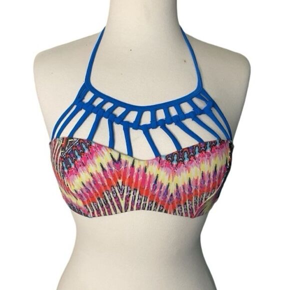 TiniBikini tie dye strappy swimsuit top | size M - Picture 1 of 6